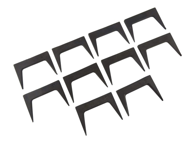 Taytools 500030 Pack of 10 Each 2 Inch Pinch Dogs with Square Back and Tapered Legs - Image 1